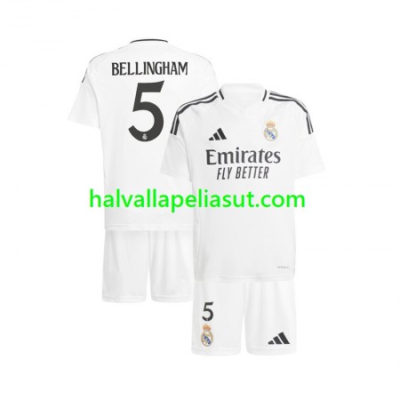 Jalkapallo Pelipaidat/Peliasut Real Madrid Jude Bellingham 5 Lasten Kotipaita 2024-2025 Lyhythihainen